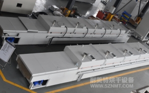 NMT-ZN-673 氮化鋁造粒粉材料隧道式烘干爐(廈門(mén)鉅瓷)